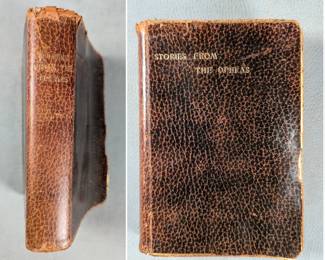 Stories From The Opera by Gladys Davidson, leather bound hardcover, publishers J. B. Lippincott Company, Philadelphia