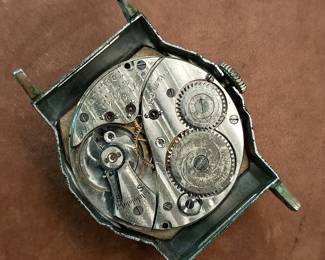 Movement of the Elgin wrist watch, 1933, 15 jewel movement, runs, keeps time.