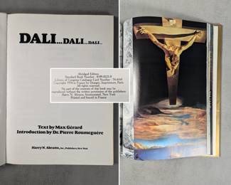 Inside pages view of Dali...Dali...Dali..., text by Max Gérard, hardcover, published 1974 by Harry N. Abrams Inc., New York