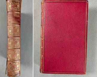 The Story of Justin Martyr, Sabbation, and Other Poems by Richard Chenevix Trench, hardcover, leather, published 1844 by Edward Moxon, London
