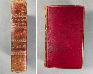 Almanach Impérial Pour L'Annee MDCCCXIII (1813), leather hardcover, published 1813 by Testu et Cie, Paris (the official printer to the Emperor.)