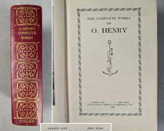 The Complete Works of O. Henry, hardcover, published 1932 by Doubleday, Doran & Company Inc., New York