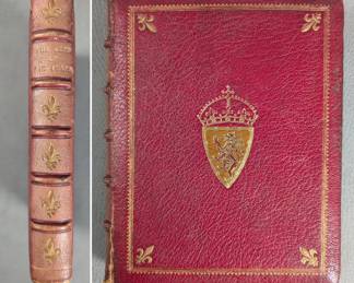 The Lord of the Isles by Sir Walter Scott, hardcover full leather, published 1871 by Provost & Co., London