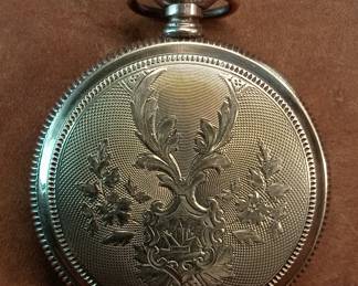 Waltham hunting case pocket watch, 1897, 7 jewel movement, not working