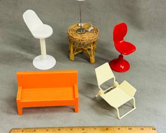 Vintage 1960s/1970s Barbie doll furniture set 