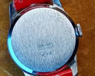 Reverse of the Mickey Mouse wrist watch