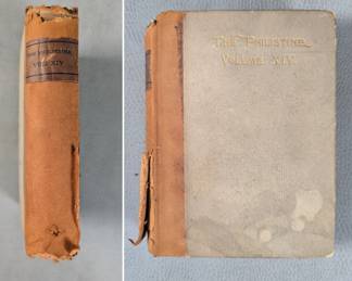 The Philistine a Periodical of Protest Vol. XIV, hardcover, leather spine;  published 1902 by The Society of the Philistines