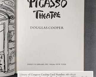 Innside page view of Picasso Theater by Douglas Cooper, published 1967 by Harry N. Abrams, Inc., New York