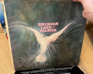 Loads of records and a record player 