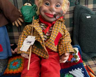 Vtg Rushton Rubber Face Hobo Doll