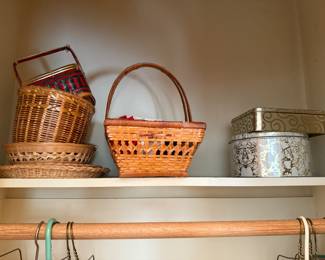 Baskets, Decorative Tins