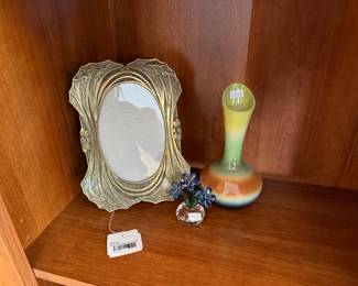 Brass Art Deco Style Frame