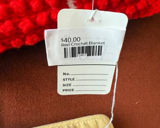 Red Crochet Blanket