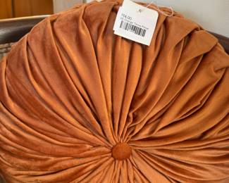(A) Orange Throw Pillow
