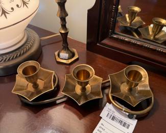 Gatco Brass Candlestick Holder