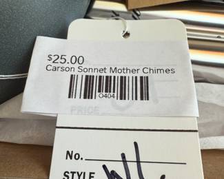 Carson Sonnet Mother Chimes