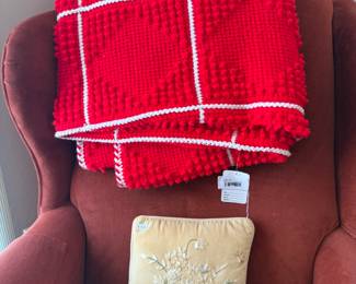 Red Crochet Blanket