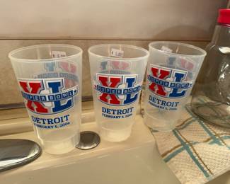 Detroit Super Bowl Cups