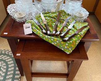Nesting Tables, Vintage Style Apron