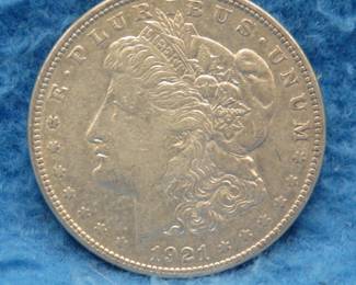 Lot 297. 1921 S Morgan Silver Dollar