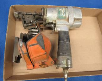 Lot 378. Pneumatic Hitachi coil nailer. Untested