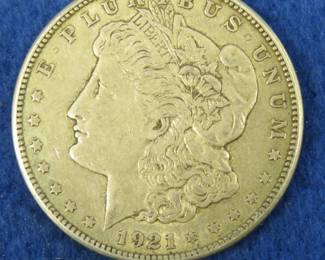 Lot 216. 1921 S Morgan Silver Dollar