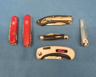 Lot 328. Pocketknives including two Swiss