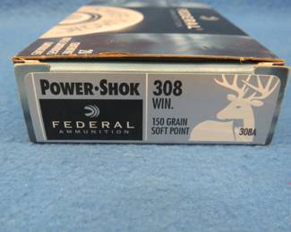 Lot 177. 20 Federal 308 Win. 150-grain SP.