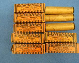 Lot 86. Ten Rolmonica Music Rolls.