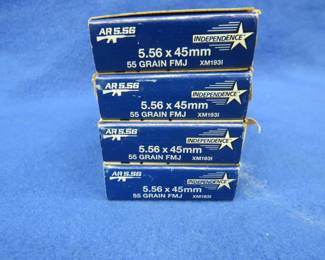 Lot 101. 80 Independence 5.56 x 45mm rounds. 55-grain FMJ.