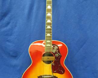 Lot 368. Ventura acoustic guitar. Seymour-Duncan pickup. Luna Guitar acoustic Model 25C amp. Jamstand. Hohner harmonica. Shure PG58 microphone. TKL case.