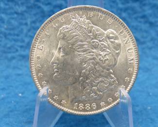Lot 67. 1886 P Morgan silver dollar