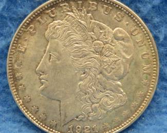Lot 139. 1921 P Morgan Silver Dollar