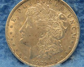 Lot 256. 1921 P Morgan Silver Dollar