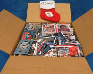 Lot 22. Hundreds of NASCAR-related trading cards. Way too many to count. Box weighs over 16 lbs.