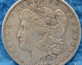 Lot 211. 1887 P Morgan Silver Dollar