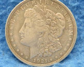 Lot 299. 1921 D Morgan Silver Dollar