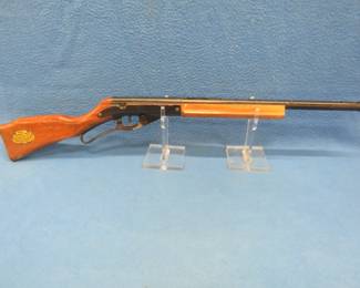 Lot 322. Daisy Model 96 BB gun with wood stock and forearm. Works but needs new seals.