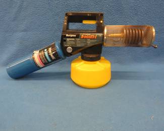 Lot 364. You know they'll be back. Burgess propane-powered mosquito fogger.