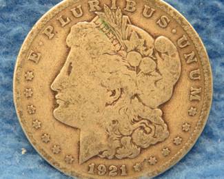 Lot 185. 1921 S Morgan Silver Dollar