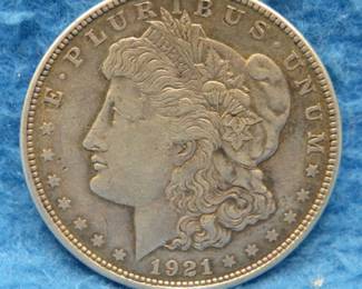 Lot 156. 1921 D Morgan Silver Dollar