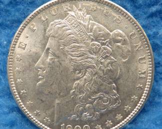 Lot 233. 1900 P Morgan silver dollar