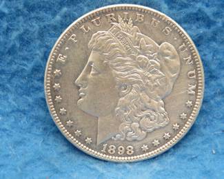 Lot 28. 1898 P Morgan silver dollar