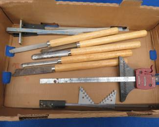 Lot 375. Wood turning tools and more