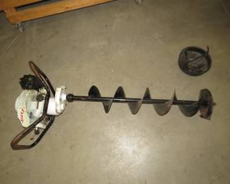 Lot 248. Jiffy Model 30 8" gas-powered ice auger. 2-cycle. Runs good.