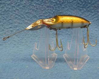 Lot 305. Vintage Paw Paw wooden 3 1/2" Pikie with tack eyes and box