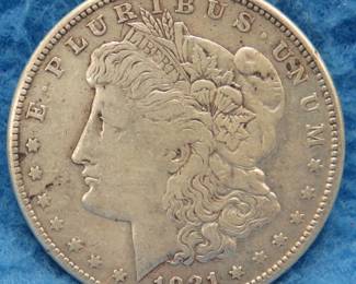 Lot 219. 1921 S Morgan Silver Dollar