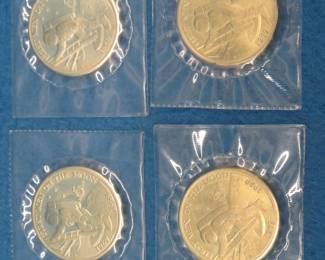 Lot 26. Four 1989 $5.00 Marshall Islands Moon Landing commemorative copper/nickel coins