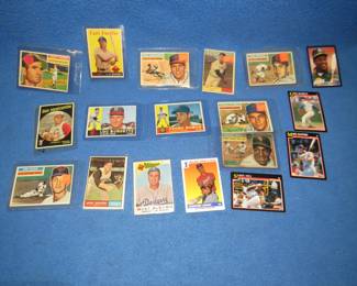 Lot 165. Baseball cards going back to 1956