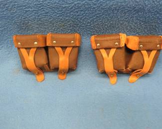 Lot 241. Two Mosin-Nagant belt cartridge holders
